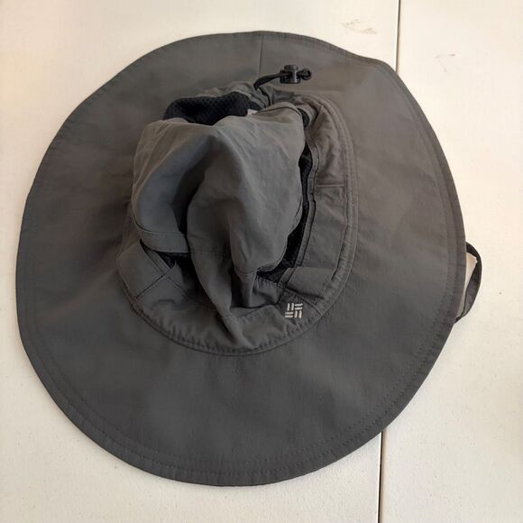 Columbia Bora Bora Booney Sun Hat Adult Men's One Size Gray Outdoor Brim - Picture 2 of 5